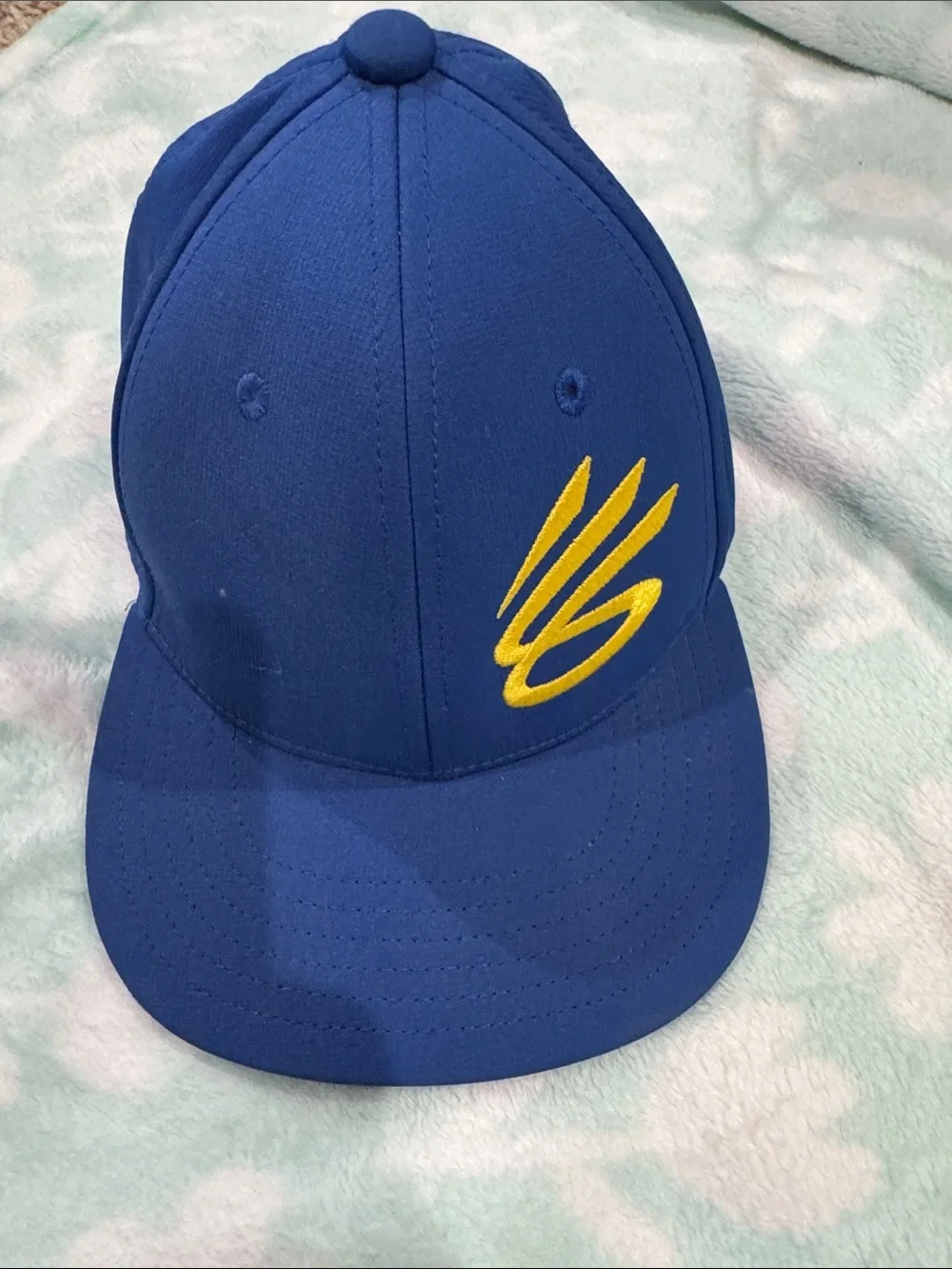 Steph Curry Under Armour Blue Snapback Cap with Black Interior